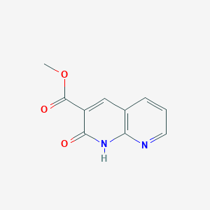 molecular formula C10H8N2O3 B3054446 Methyl 2-oxo-1,2-dihydro-1,8-naphthyridine-3-carboxylate CAS No. 60467-73-4