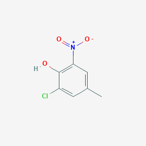 molecular formula C7H6ClNO3 B3054448 2-Chloro-4-methyl-6-nitrophenol CAS No. 60468-61-3