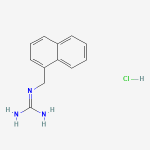 molecular formula C12H14ClN3 B3054449 N-[(naphthalen-1-yl)methyl]guanidine hydrochloride CAS No. 6047-71-8