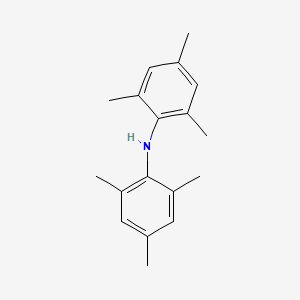 molecular formula C18H23N B3054459 Benzenamine, 2,4,6-trimethyl-N-(2,4,6-trimethylphenyl)- CAS No. 6050-18-6