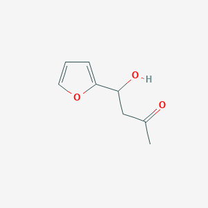 molecular formula C8H10O3 B3054460 2-Butanone, 4-(2-furanyl)-4-hydroxy- CAS No. 6050-51-7