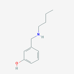molecular formula C11H17NO B3054463 苯酚，3-[(丁基氨基)甲基]- CAS No. 60509-45-7