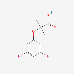 molecular formula C10H10F2O3 B3054472 2-(3,5-二氟苯氧基)-2-甲基丙酸 CAS No. 605680-39-5