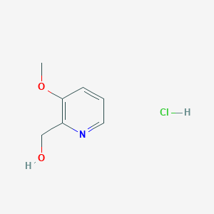 molecular formula C7H10ClNO2 B3054475 2-Pyridinemethanol, 3-methoxy-, hydrochloride CAS No. 60588-80-9