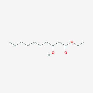 molecular formula C12H24O3 B3054489 Ethyl 3-hydroxydecanoate CAS No. 6071-25-6