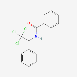 molecular formula C15H12Cl3NO B3054490 N-(2,2,2-三氯-1-苯乙基)苯甲酰胺 CAS No. 60721-37-1