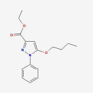 Ethyl 5-butoxy-1-phenyl-1H-pyrazole-3-carboxylate