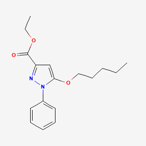 Ethyl 5-(pentyloxy)-1-phenyl-1H-pyrazole-3-carboxylate