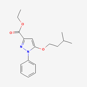 Ethyl 5-(3-methylbutoxy)-1-phenyl-1H-pyrazole-3-carboxylate