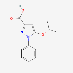 1-Phenyl-5-[(propan-2-yl)oxy]-1H-pyrazole-3-carboxylic acid