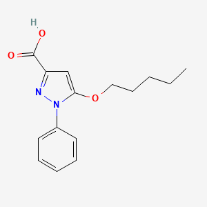 5-(Pentyloxy)-1-phenyl-1H-pyrazole-3-carboxylic acid