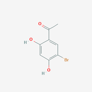 molecular formula C8H7BrO3 B3054534 1-(5-Bromo-2,4-dihydroxyphenyl)ethanone CAS No. 60965-25-5