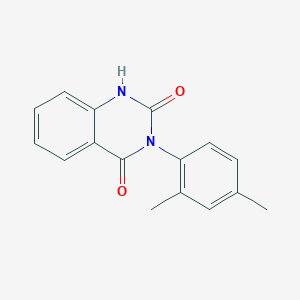 molecular formula C16H14N2O2 B3054536 3-(2,4-dimethylphenyl)-1H-quinazoline-2,4-dione CAS No. 60974-88-1
