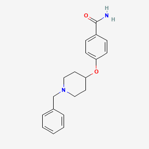 molecular formula C19H22N2O2 B3054537 4-((1-Benzylpiperidin-4-yl)oxy)benzamide CAS No. 609781-36-4