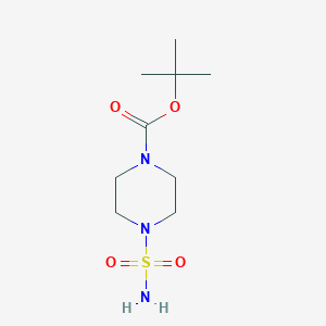 molecular formula C9H19N3O4S B3054551 叔丁基 4-磺酰胺基哌嗪-1-羧酸酯 CAS No. 610799-03-6