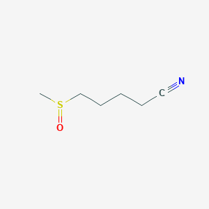 molecular formula C6H11NOS B3054558 Pentanenitrile, 5-(methylsulfinyl)- CAS No. 61121-66-2