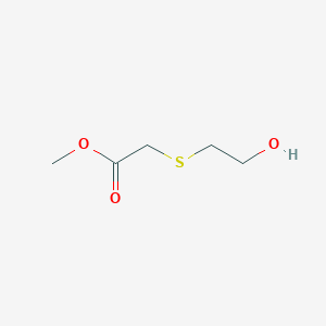 molecular formula C5H10O3S B3054563 Methyl [(2-hydroxyethyl)sulfanyl]acetate CAS No. 61146-95-0