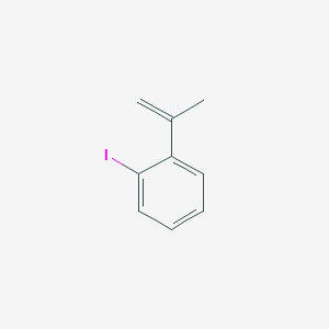 molecular formula C9H9I B3054568 Benzene, 1-iodo-2-(1-methylethenyl)- CAS No. 61161-21-5