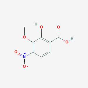 molecular formula C8H7NO6 B3054580 2-Hydroxy-3-methoxy-4-nitrobenzoic acid CAS No. 61203-50-7