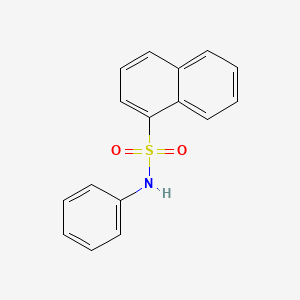 molecular formula C16H13NO2S B3054584 N-phenylnaphthalene-1-sulfonamide CAS No. 61209-69-6