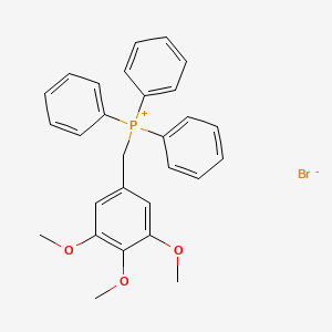 molecular formula C28H28BrO3P B3054589 Triphenyl(3,4,5-trimethoxybenzyl)phosphonium bromide CAS No. 61240-20-8