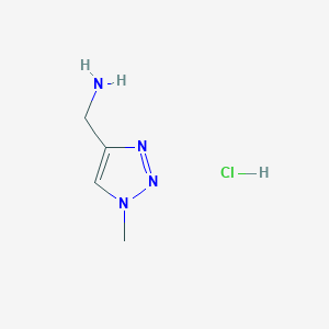 molecular formula C4H9ClN4 B3054591 (1-methyl-1H-1,2,3-triazol-4-yl)methanamine hydrochloride CAS No. 612511-67-8