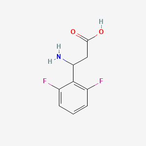 molecular formula C9H9F2NO2 B3054592 3-Amino-3-(2,6-difluorophenyl)propanoic acid CAS No. 612532-20-4