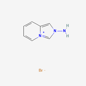 molecular formula C7H8BrN3 B3054593 Imidazo[1,5-a]pyridinium, 2-amino-, bromide CAS No. 61254-45-3