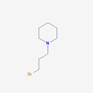 molecular formula C8H16BrN B3054594 1-(3-bromopropyl)Piperidine CAS No. 61272-70-6