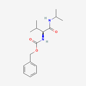 molecular formula C16H24N2O3 B3054595 (S)-Benzyl (1-(isopropylamino)-3-methyl-1-oxobutan-2-yl)carbamate CAS No. 61274-16-6