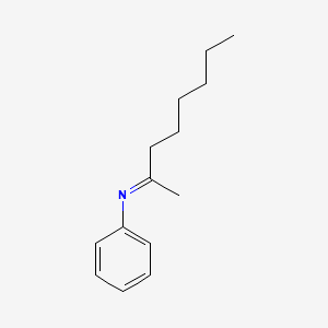 molecular formula C14H21N B3054598 (2E)-N-Phenyloctan-2-imine CAS No. 61285-50-5