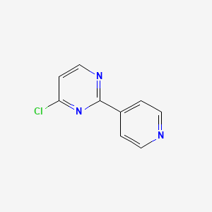 molecular formula C9H6ClN3 B3054603 4-Chloro-2-(pyridin-4-yl)pyrimidine CAS No. 61310-55-2