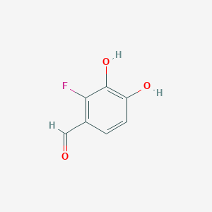 molecular formula C7H5FO3 B3054611 2-Fluoro-3,4-dihydroxybenzaldehyde CAS No. 61338-95-2