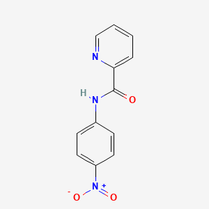 molecular formula C12H9N3O3 B3054618 N-(4-nitrophenyl)pyridine-2-carboxamide CAS No. 61349-99-3