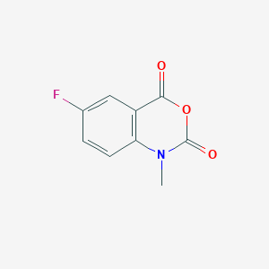 molecular formula C9H6FNO3 B3054621 6-Fluoro-1-methyl-2H-3,1-benzoxazine-2,4(1H)-dione CAS No. 61352-46-3