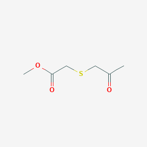 molecular formula C6H10O3S B3054625 Methyl 2-[(2-oxopropyl)sulfanyl]acetate CAS No. 61363-62-0