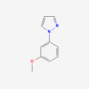 molecular formula C10H10N2O B3054629 1-(3-methoxyphenyl)-1H-pyrazole CAS No. 613686-10-5