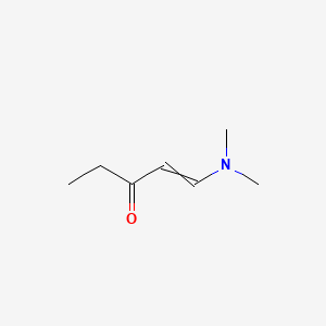 molecular formula C7H13NO B3054631 1-(Dimethylamino)pent-1-en-3-one CAS No. 6137-82-2