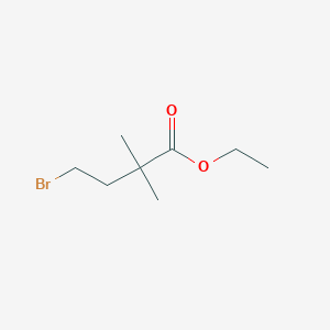molecular formula C8H15BrO2 B3054642 Ethyl 4-bromo-2,2-dimethylbutanoate CAS No. 61404-40-8