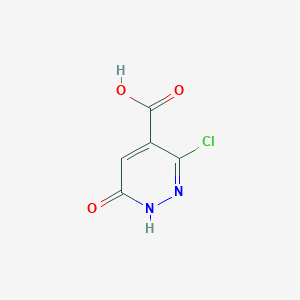 molecular formula C5H3ClN2O3 B3054643 3-Chloro-6-hydroxy-4-pyridazinecarboxylic acid CAS No. 61404-48-6