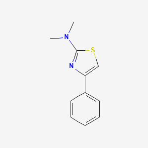 molecular formula C11H12N2S B3054648 2-Thiazolamine, N,N-dimethyl-4-phenyl- CAS No. 6142-13-8