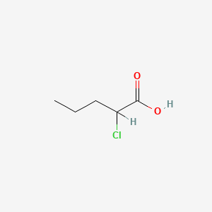 molecular formula C5H9ClO2 B3054684 2-氯戊酸 CAS No. 6155-96-0