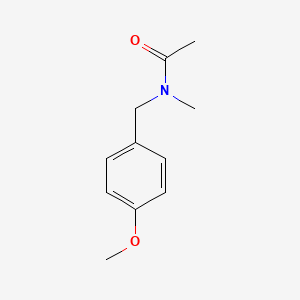 molecular formula C11H15NO2 B3054693 Acetamide, N-[(4-methoxyphenyl)methyl]-N-methyl- CAS No. 61582-48-7
