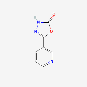 molecular formula C7H5N3O2 B3054717 1,3,4-Oxadiazol-2(3H)-one, 5-(3-pyridinyl)- CAS No. 61690-97-9