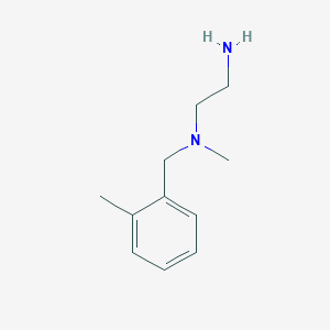 molecular formula C11H18N2 B3054722 N1-methyl-N1-(2-methylbenzyl)ethane-1,2-diamine CAS No. 61694-87-9
