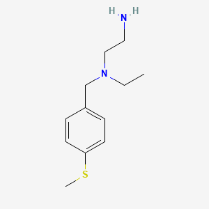 molecular formula C12H20N2S B3054723 N1-Ethyl-N1-(4-(methylthio)benzyl)ethane-1,2-diamine CAS No. 61694-90-4