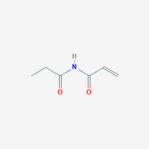 molecular formula C6H9NO2 B3054778 2-Propenamide, N-(1-oxopropyl)- CAS No. 61892-63-5