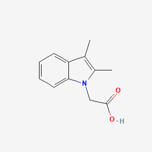 molecular formula C12H13NO2 B3054792 1H-Indole-1-acetic acid, 2,3-dimethyl- CAS No. 61921-96-8