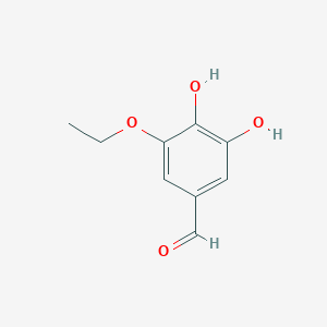 molecular formula C9H10O4 B3054817 3-Ethoxy-4,5-dihydroxybenzaldehyde CAS No. 62040-18-0