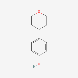 molecular formula C11H14O2 B3054824 4-(Oxan-4-yl)phenol CAS No. 62071-41-4